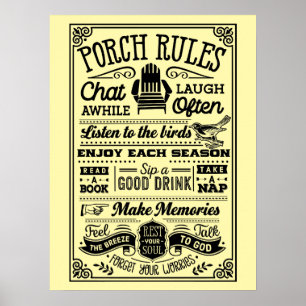 POSTERS AL AIRE LIBRE - Reglas de Porche