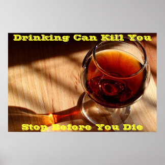 Posters anti-bebidas en verde