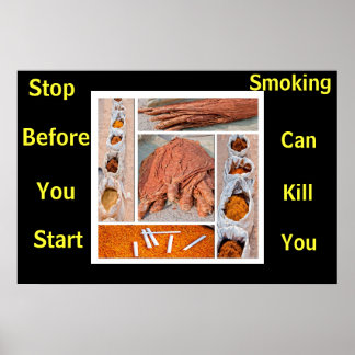 posters anti tabaco muchos
