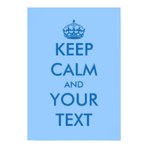 Posters Blue KeepCalm | plantilla de Personalizabl