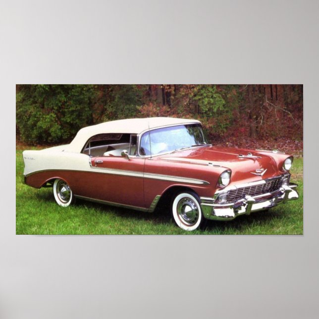 posters convertibles Chevrolet Bel-Air de 1956 (Frente)