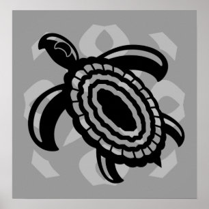 Posters cortados de la tortuga