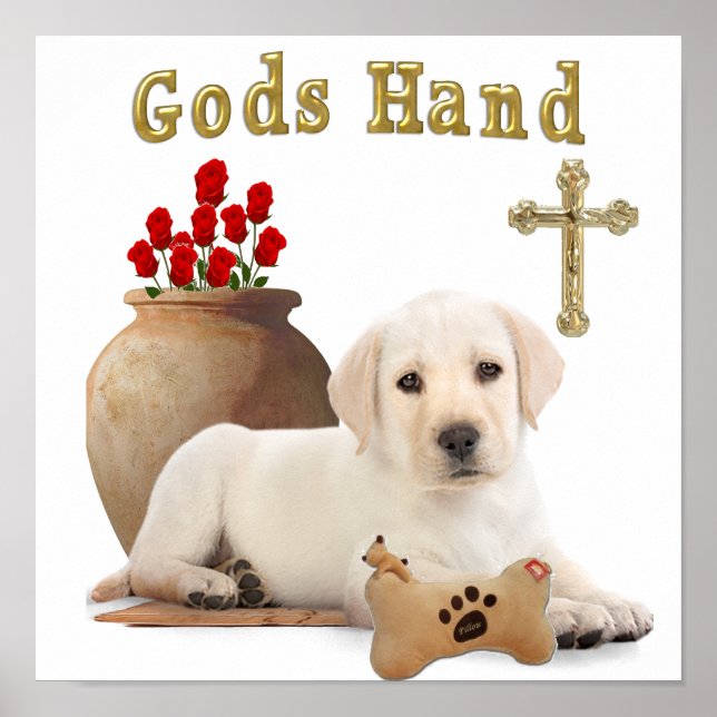 Posters cristianos del perro del cachorro (Frente)