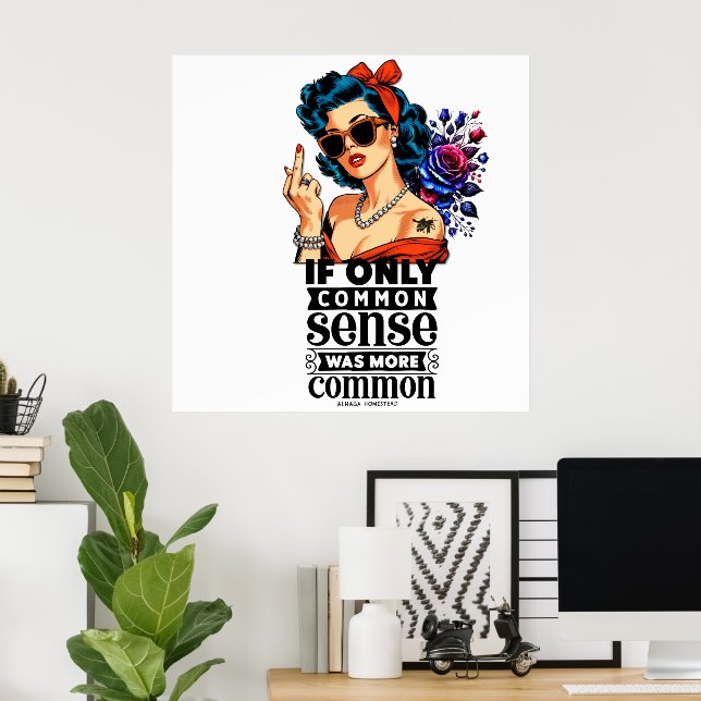 Posters de actitud común (Oficina en casa)
