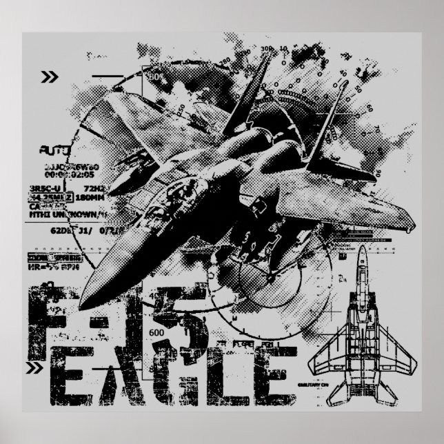Posters de águila F-15 (Frente)