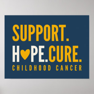 posters de apoyo al cáncer infantil esperanza