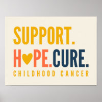 posters de apoyo al cáncer infantil esperanza