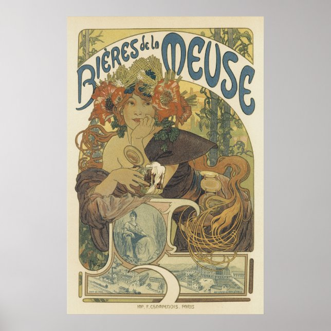 Posters de Art Nouveau - Belleza francesa (Frente)