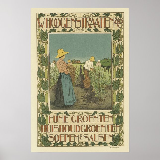Posters de Art Nouveau vintage - agricultura (Frente)