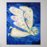 Posters de arte de ángel de guarda durmiendo