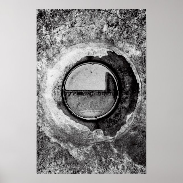 posters de arte de "Aqua Orb Grey" de JTG (Frente)