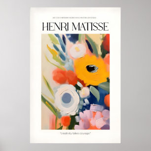 Pósters de arte de Matisse - Póster de flores abst