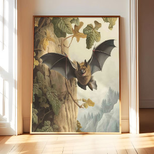 Pósters de arte de murciélago, arte de pared de re