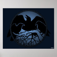 Posters de arte raven Arte nativo de vida silvestr