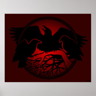 Posters de arte raven Arte nativo de vida silvestr