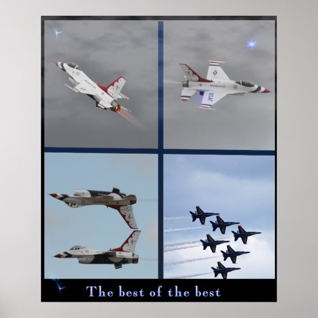 posters de aviones de la fuerza aérea (Frente)