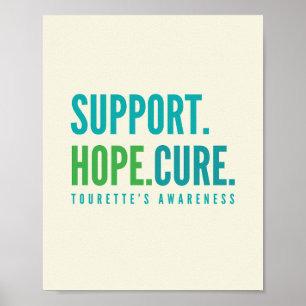 posters de ayuda de tourette esperanza cura impres