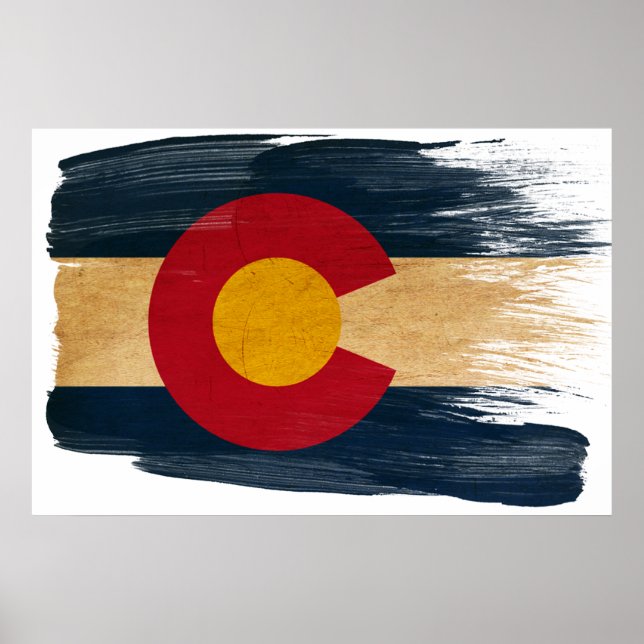 Posters de Bandera de Colorado (Frente)