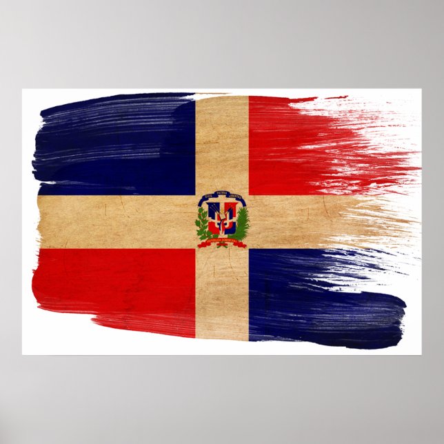 Posters de Bandera de República Dominicana (Frente)