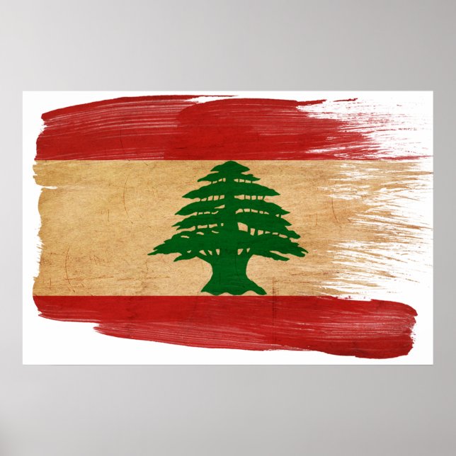 Posters de Bandera del Líbano (Frente)