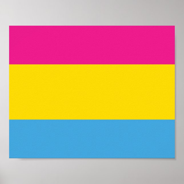Posters de Bandera Pansexual (Frente)