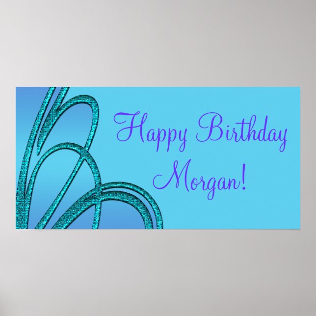 Posters de Banners de la Fiesta del Cumpleaños (Frente)