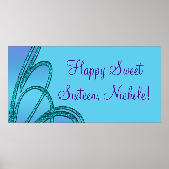 Posters de Banners de la Fiesta del Cumpleaños (Frente)