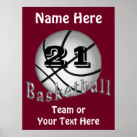 Posters de básquetbol personalizados baratos TU TE