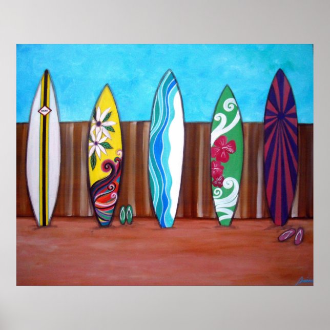 POSTERS DE BEACH SURFBOARDS (Frente)