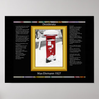 POSTERS de buzón de correo de DESIDERATA