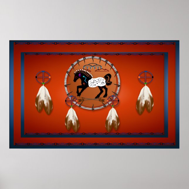 Posters de Caballos y Flores (Frente)