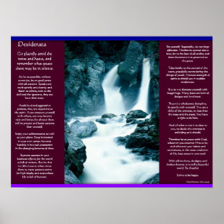 POSTERS de cascadas de DESIDERATA 12