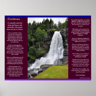 POSTERS de cascadas de DESIDERATA 13