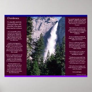 POSTERS de cascadas DESIDERATA 2