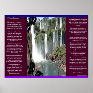 POSTERS de cascadas DESIDERATA 3