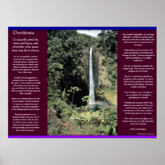 POSTERS de cascadas DESIDERATA 6