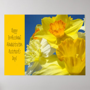 Posters de celebración Felices asistentes profesio