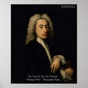 Pósters de citas de sabiduría de Alexander Pope "A