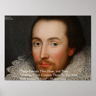 Pósters de Citas de Sabiduría de Shakespeare "Amig