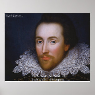 Posters de citas de sabiduría de Shakespeare "Así 