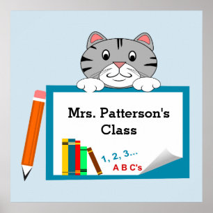 posters de clase kitty Cat