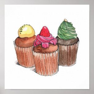 Pósters de cupcakes