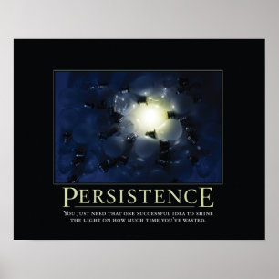 Posters de Demotivational de la persistencia
