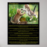 Posters de Desiderata Cat Fight