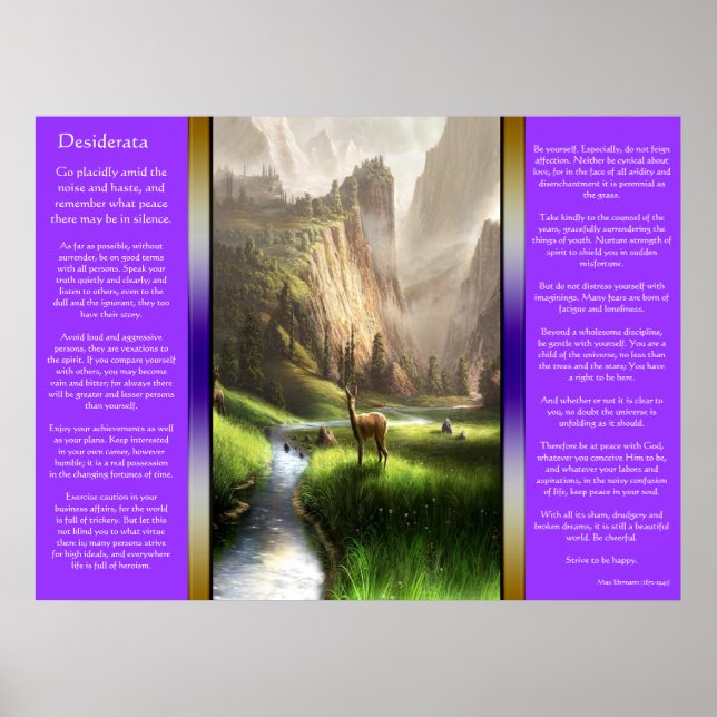 Posters de Desiderata Deer Valley (Frente)