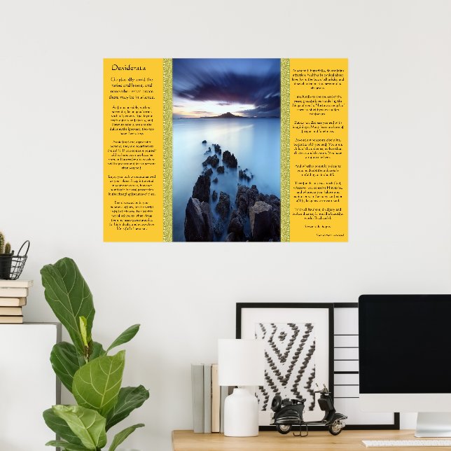 Posters de Desiderata Ocean Walkway (Oficina en casa)