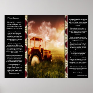 Posters de desiderata tractor