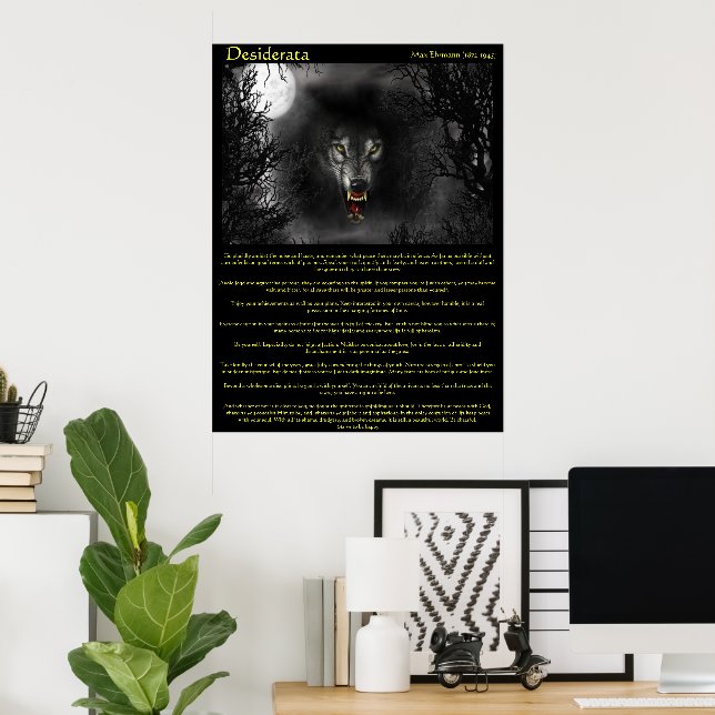 Posters de Desiderata Werewolf (Oficina en casa)