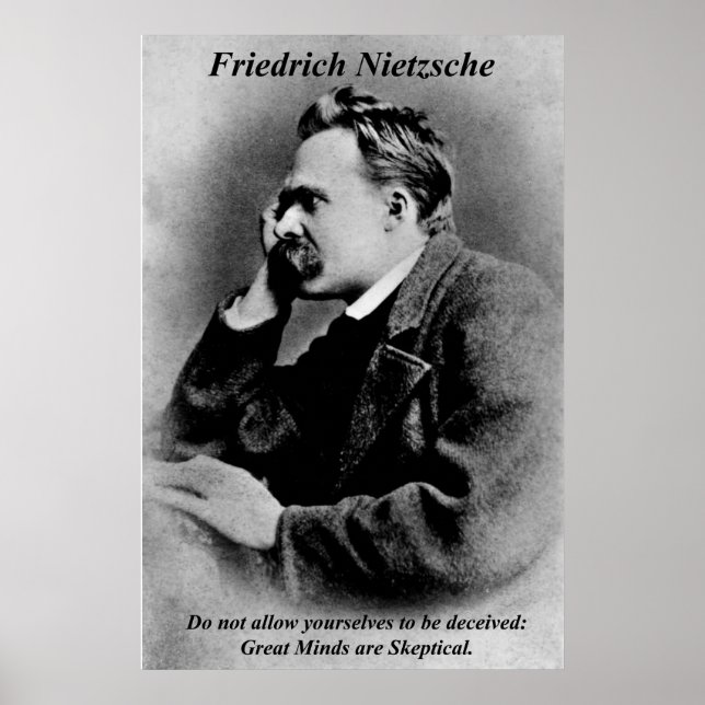 Posters de filosofía Friedrich Nietzsche Great Min (Frente)