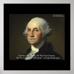 Posters de George Washington "Acciones no palabras
